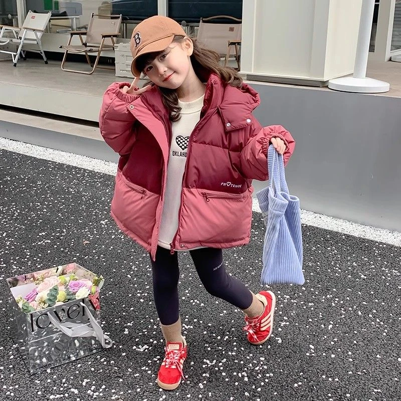 童装潮款Y女童冬装羽绒服新款洋气儿童手塞冬季小女孩加厚外套衣
