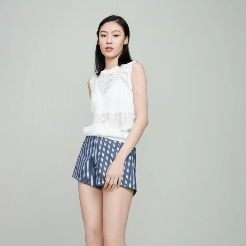 G·JAMEI2024季新款黑色休闲时尚百搭短裤DHBK6128显瘦气质女士