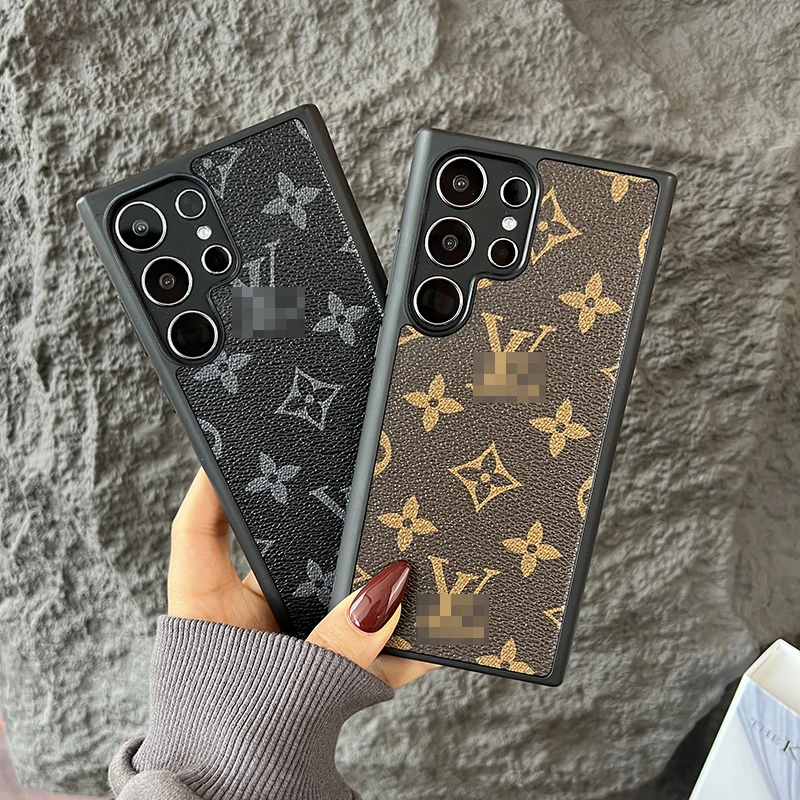 适用三星Galaxys24ultra手机壳s25皮纹s23+奢华卡通s22潮s21老花