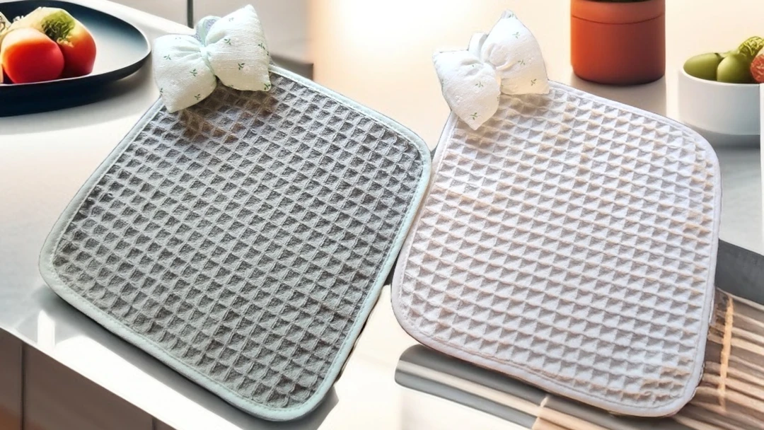 可挂式抹布吸水双面洗碗布家务清洁抹布擦桌布擦手布华夫格抹布