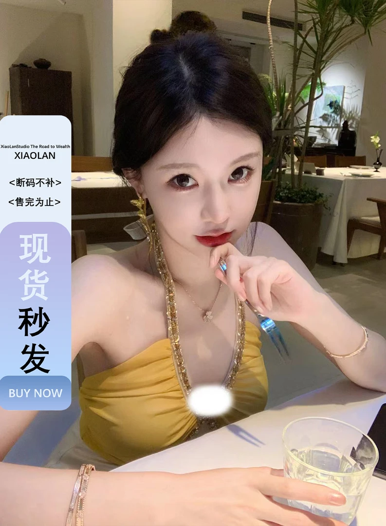 小岚同学【金丝雀】【不可机洗】法式气质显瘦长裙连衣裙温柔仙女裙