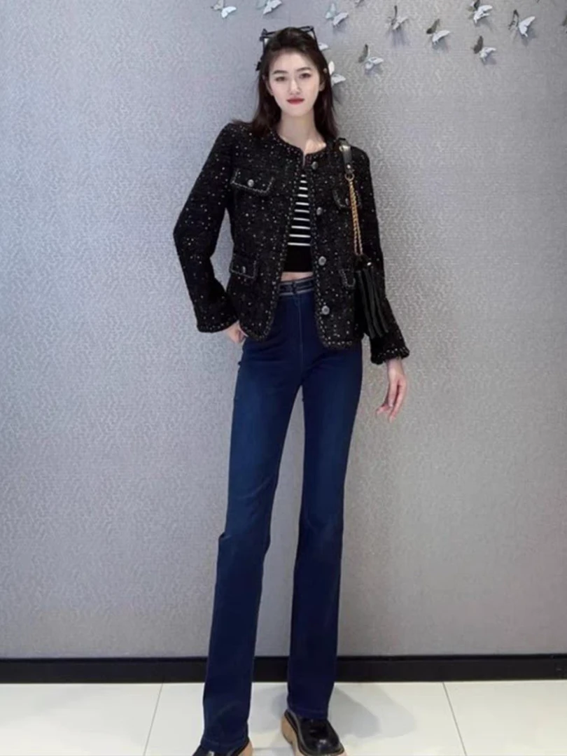 双12福利no退no换哥家深呼吸弹力牛仔裤直筒微瑕