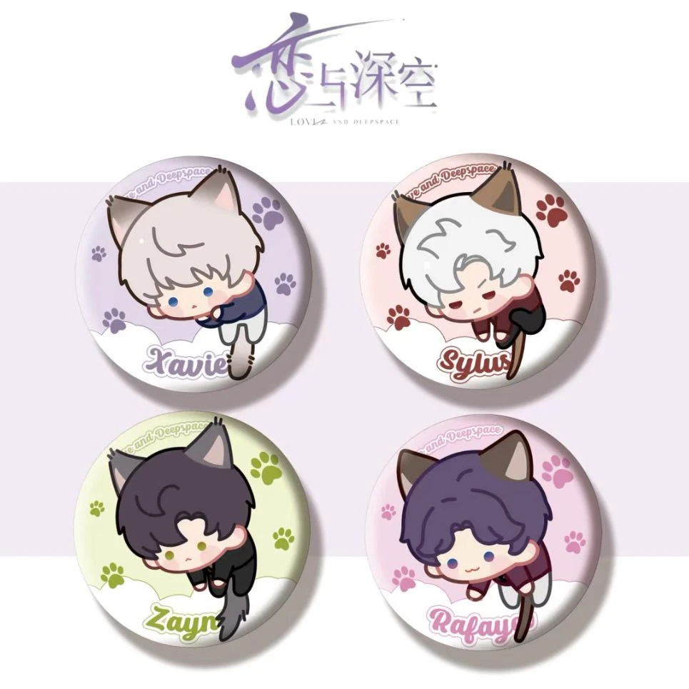 铁胸针 恋与深空Q版祁煜黎秦沈星自制高颜值喵呜当家吧唧装饰胸针