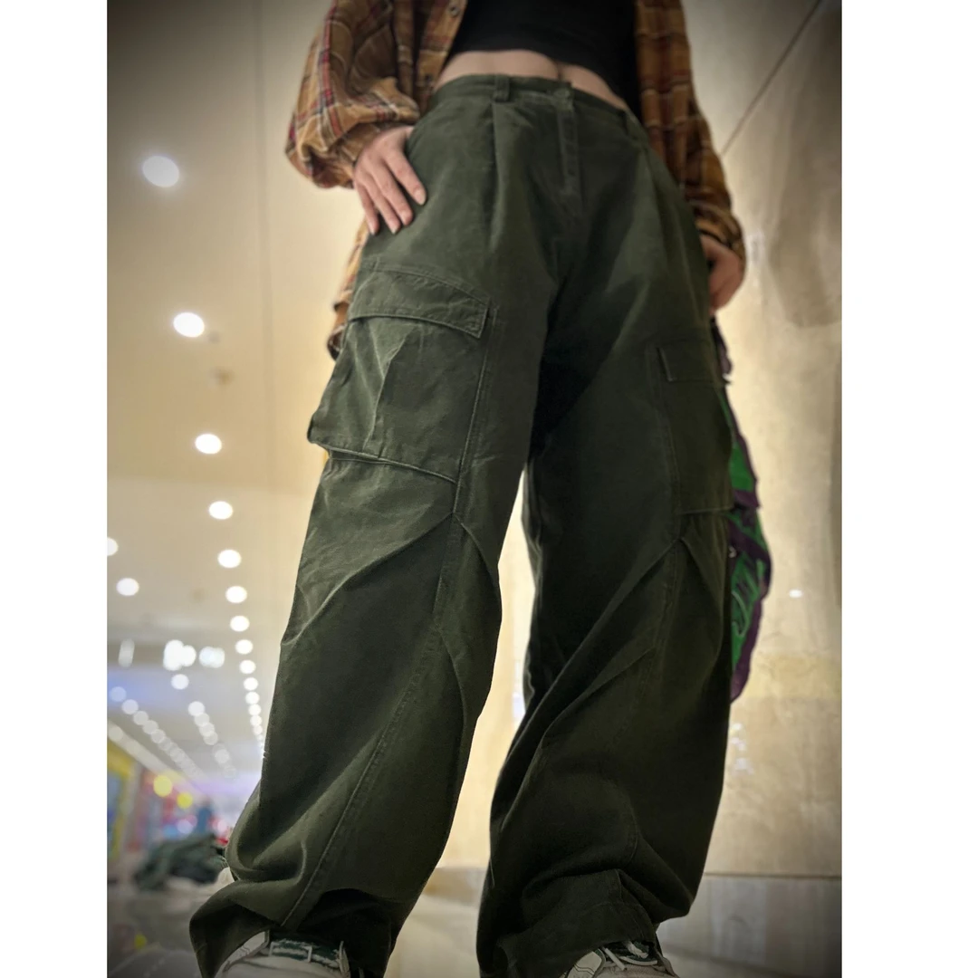 070款休闲裤工装裤美式复古宽松