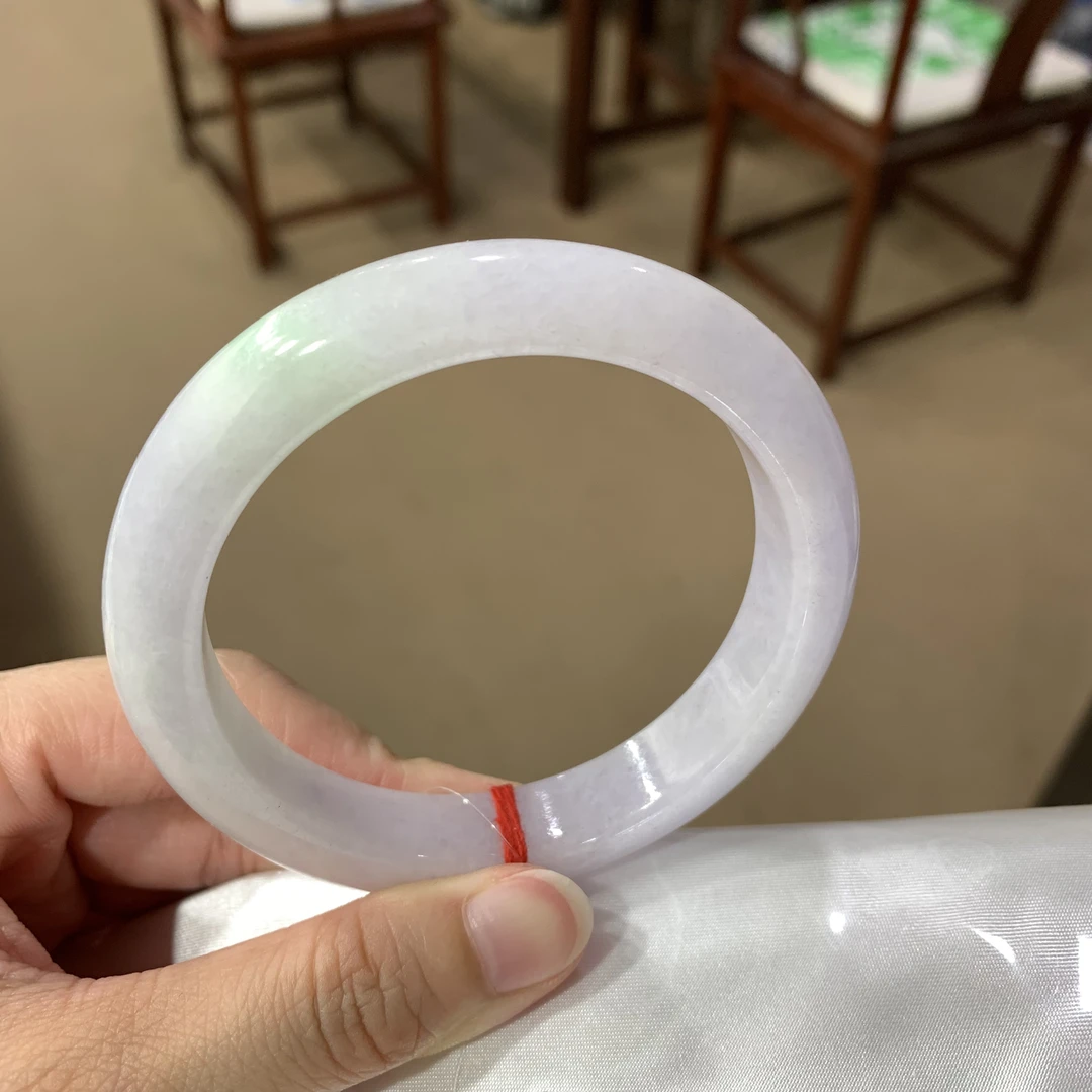 特价福利翡翠紫罗兰手镯 有裂慎拍 不退换