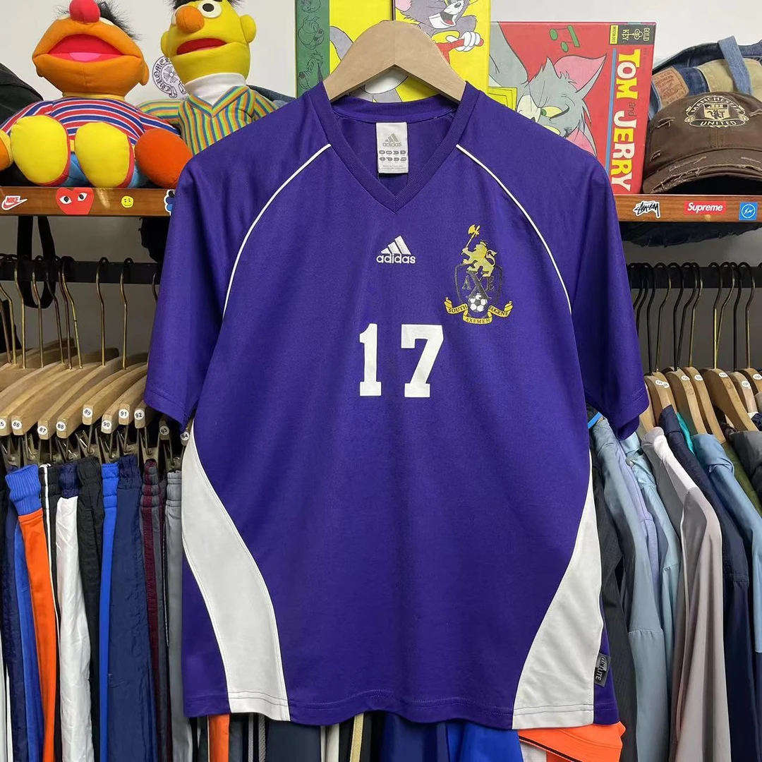 40#阿迪达斯【80-120斤 90新微瑕】vintage古着T恤球服