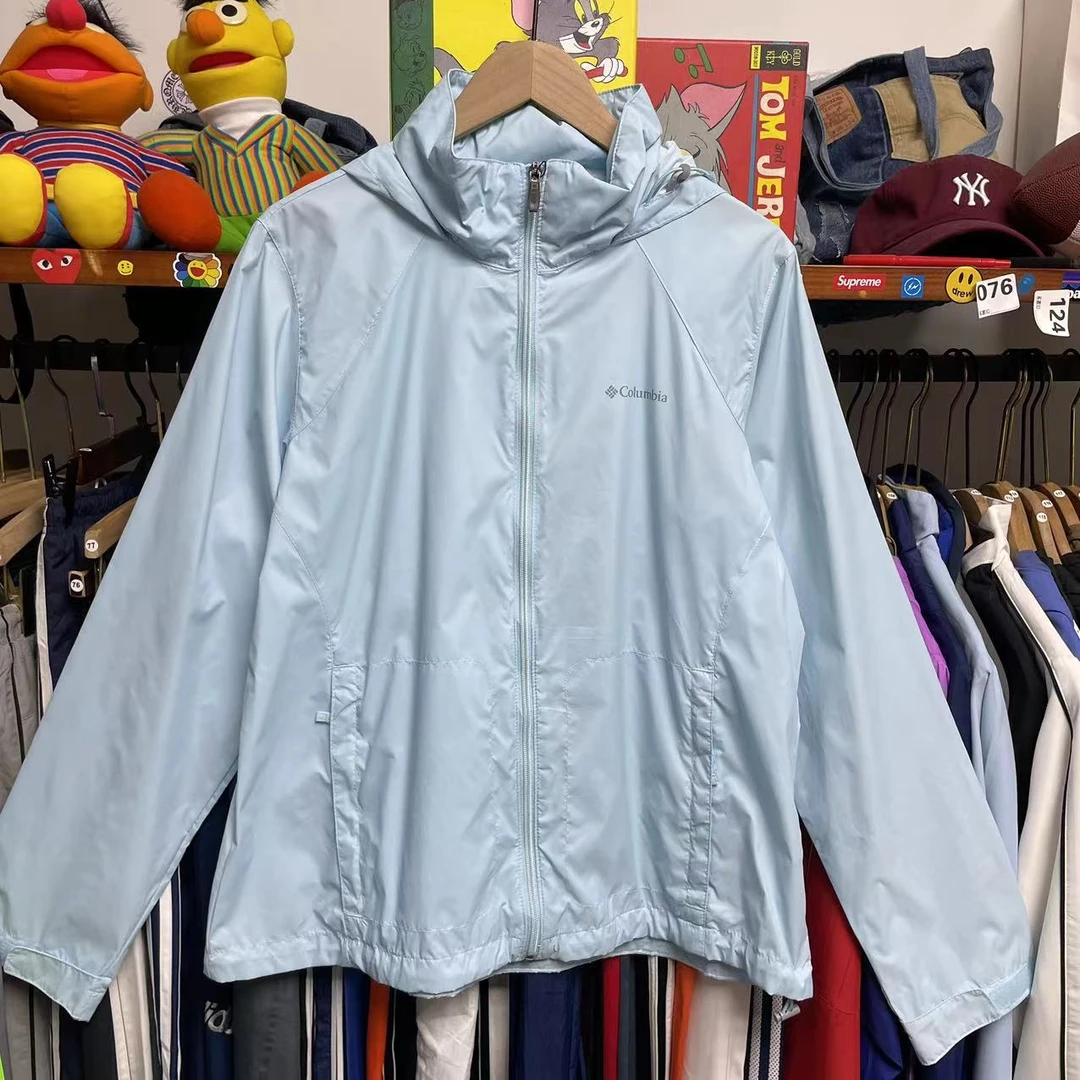123#哥伦比亚【130-170斤 90新微瑕】vintage古着冲锋衣外套