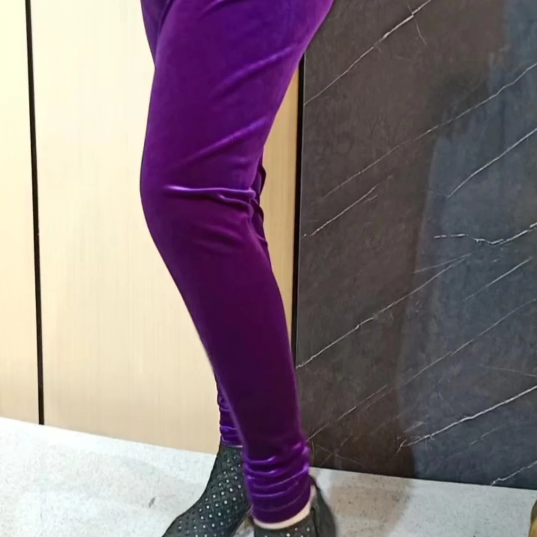 NS60B2303【上新品】新款时尚修身丝绒百搭显瘦弹力裤