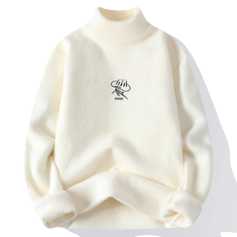 12秋冬季青少年半高领毛衣男孩13加厚初中高中学生14打底针织衫15