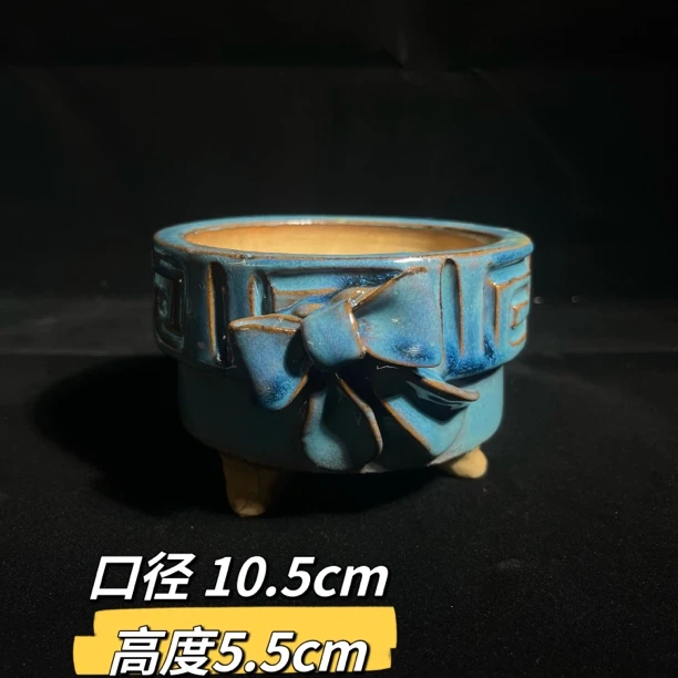 景德镇青铜蝴蝶结盆
