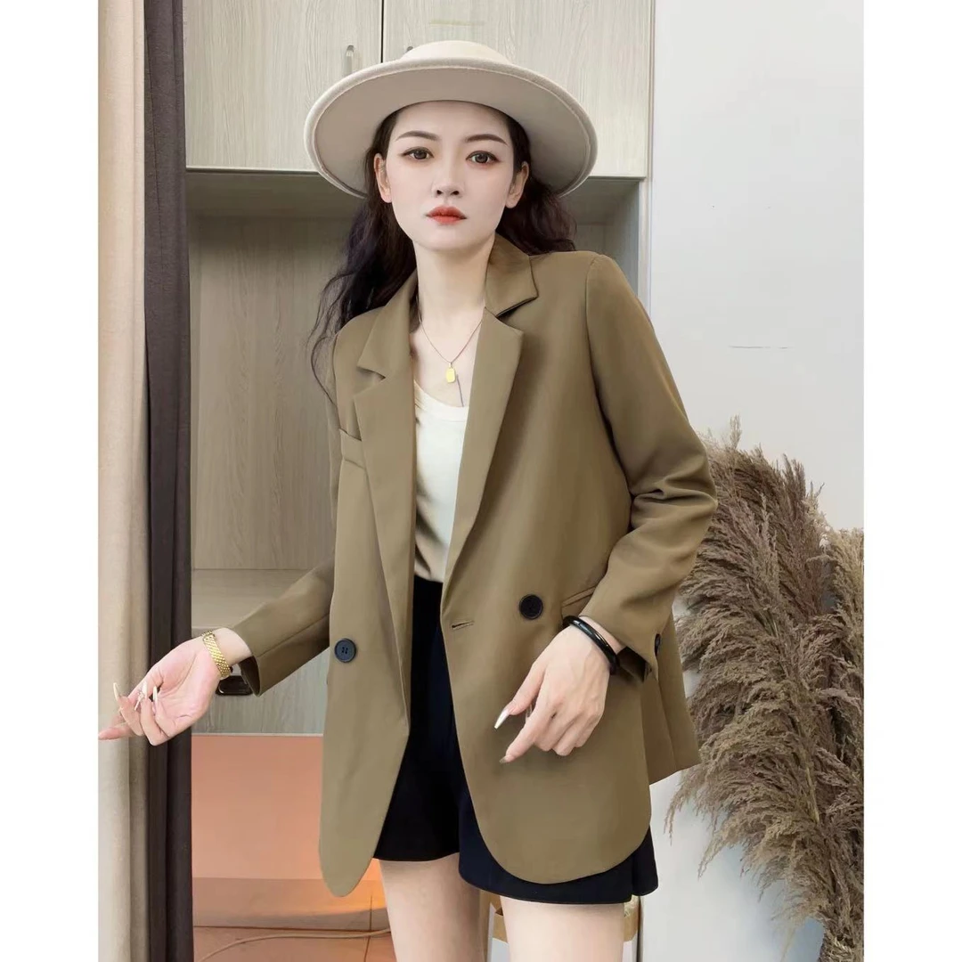 【纯色西装】秋冬新款休闲百搭气质显瘦时尚设计感气质韩版小西装女
