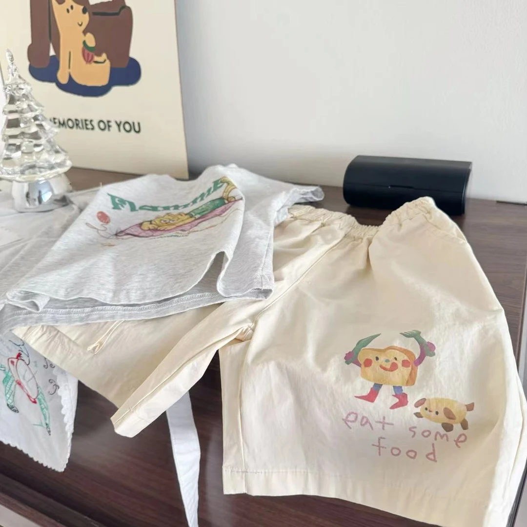 【古里现货】新款夏季儿童短裤纯棉吸汗休闲裤韩版夏款5032