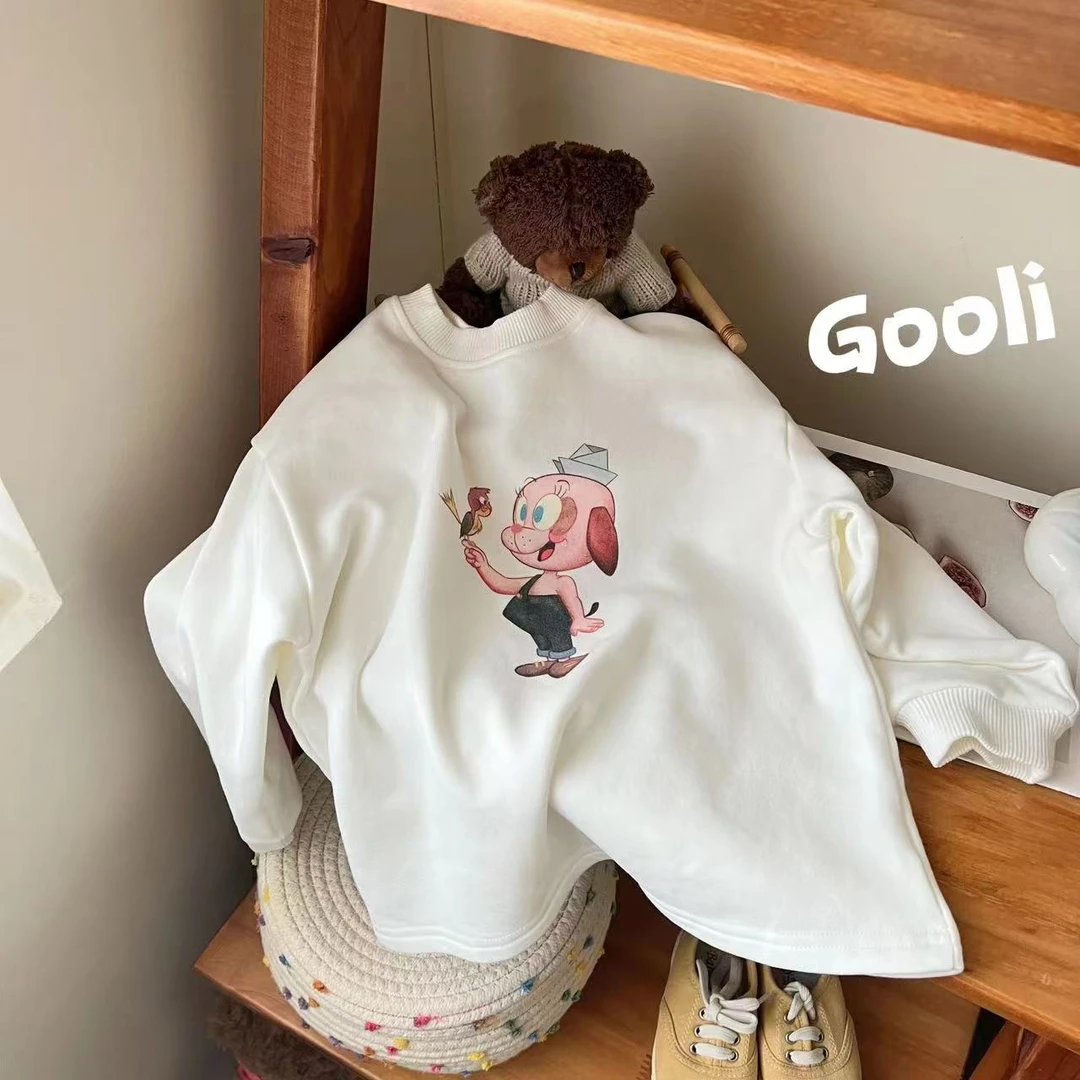 【古里现货】2024秋冬新款儿童韩版卫衣卫裤保暖加厚加绒冬季92701