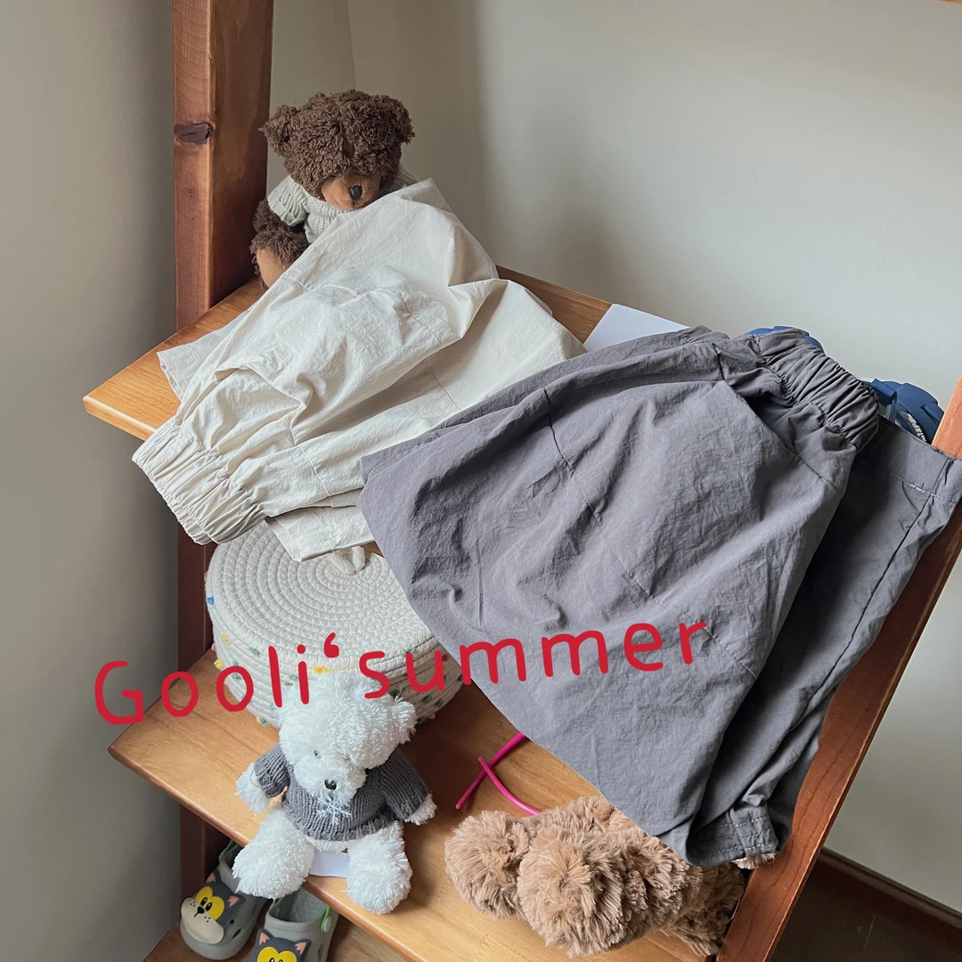 【古里现货】春款韩版休闲裤儿童百搭夏款休闲裤ol宽松纯色卫裤1008