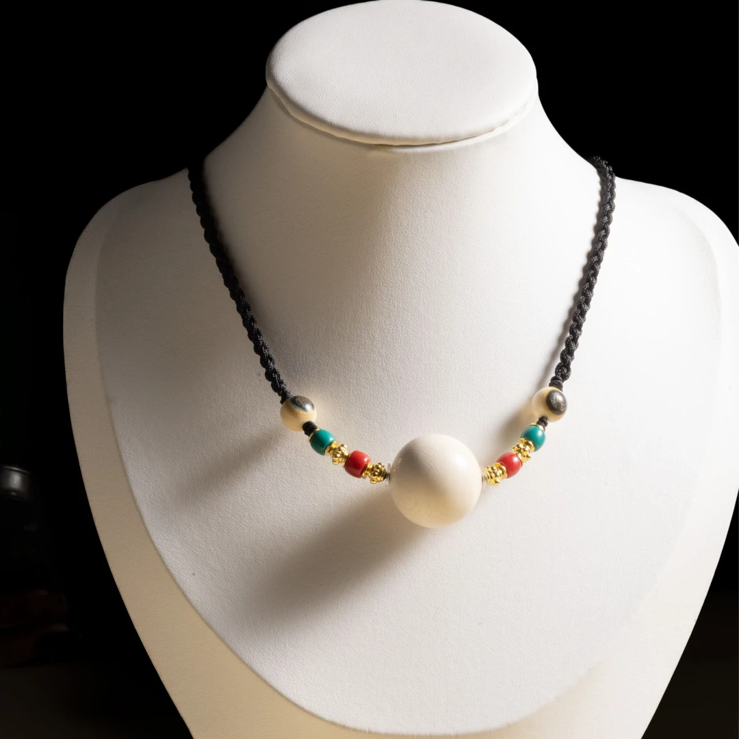 丰绅家 保真猛犸锁骨链小设计《兽珠》 搭配雪吧 蓝眼睛猛犸小配珠