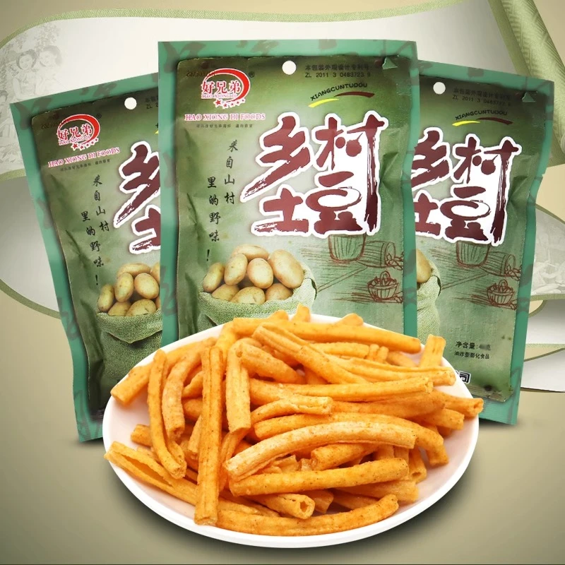 乡村土豆香脆薯条薄片好兄弟食品网红休闲追剧儿童膨化办公室零食