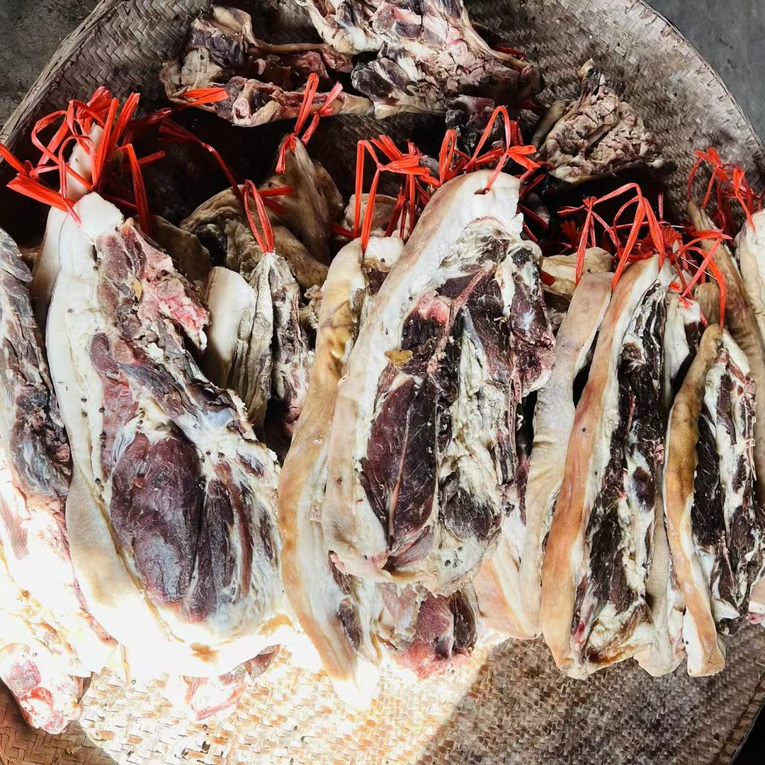 【浠水兰姐】大别山农户黑毛土猪腊肉