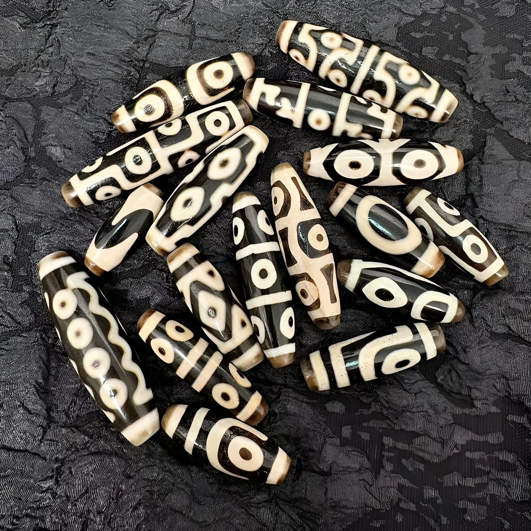 行运任晓攀顶料系列新天珠！条纹玛瑙品质珠宝！