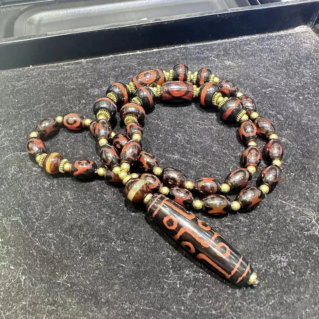 非金属珐琅项链 <米多缘>ZC血沁三眼阵九眼项链（多样性发货）