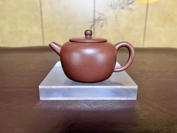 宜兴原矿紫砂  纯手工 一线朱勤勇高徒 许荷君 明式圆珠 珠圆玉润