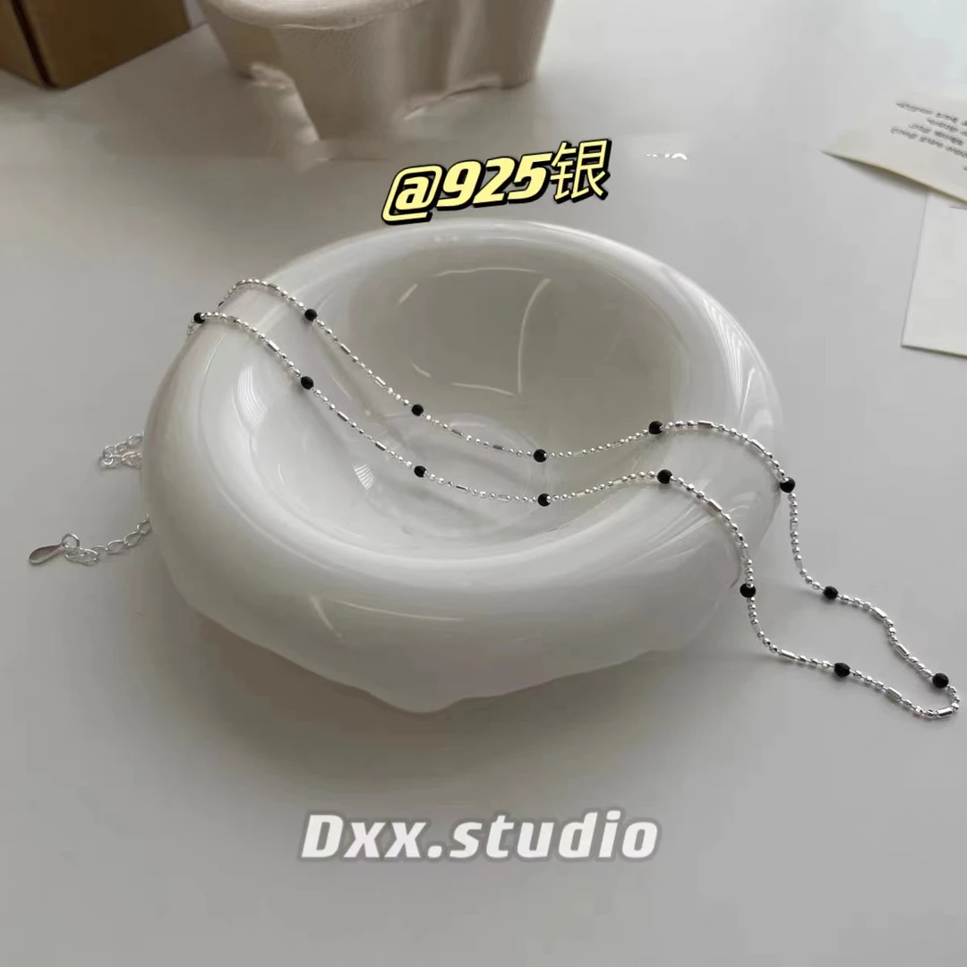 坠链均925银 DXX小晰饰品-新品-项链37964气质小众简约素款素链