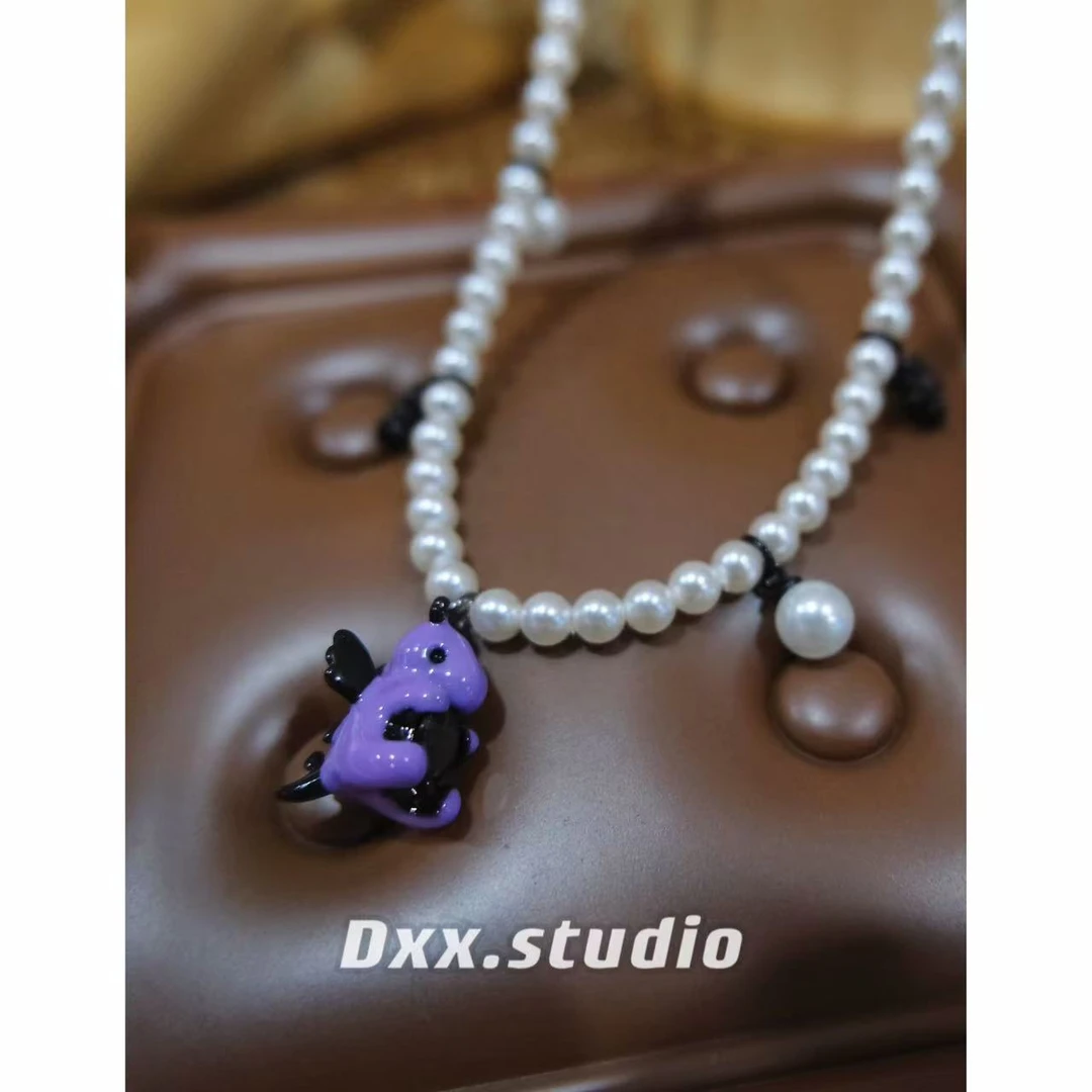铜合金仿珍珠项链 DXX小晰饰品-新品-【恐龙】项链42704