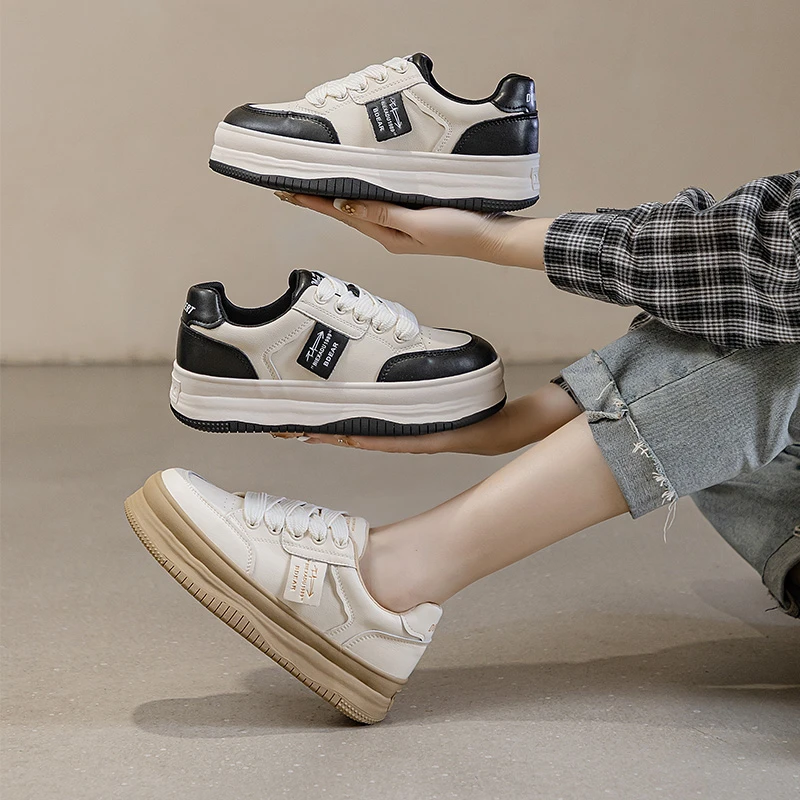 L155【匆匆那年】 新款板鞋 跟高3.5厘米 休闲女2023春款小白鞋