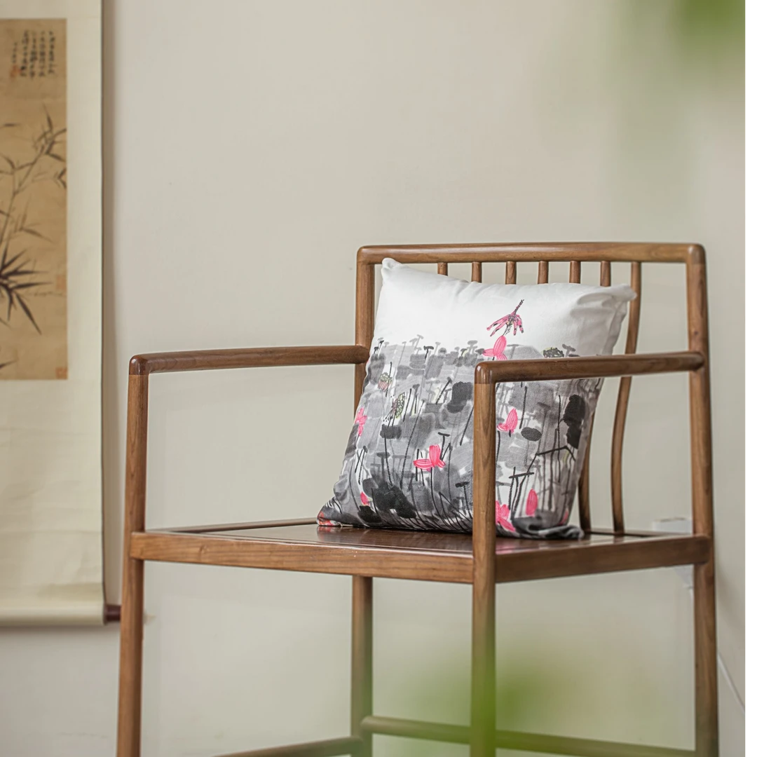 一平尺文化张玉泰韦辛夷彭想书画创意产品抱枕-中式-单人-含芯