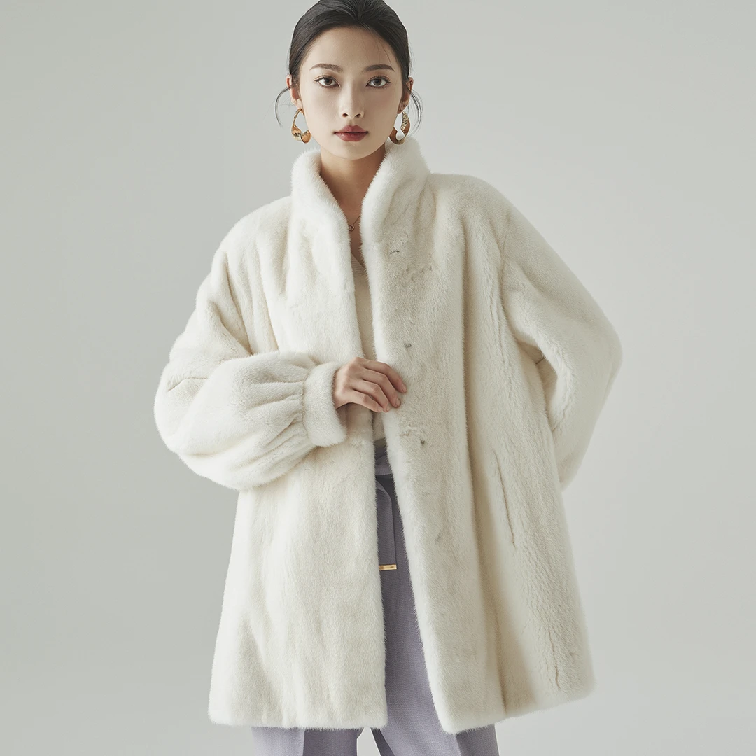 貂皇传奇.珍珠浮力-显瘦整貂丹麦进口紫金短二水貂外套