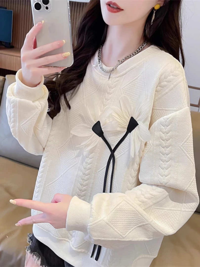 早秋装小个子卫衣女春秋季韩版宽松大码薄款初秋学生百搭上衣外套