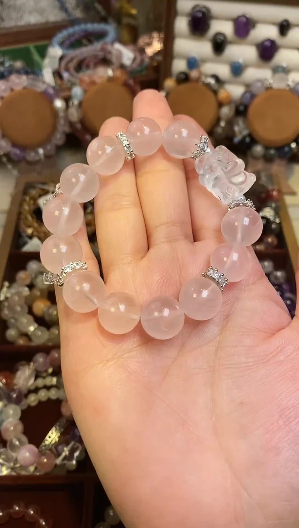 【闪购商品】水晶手串合金粉水晶手串