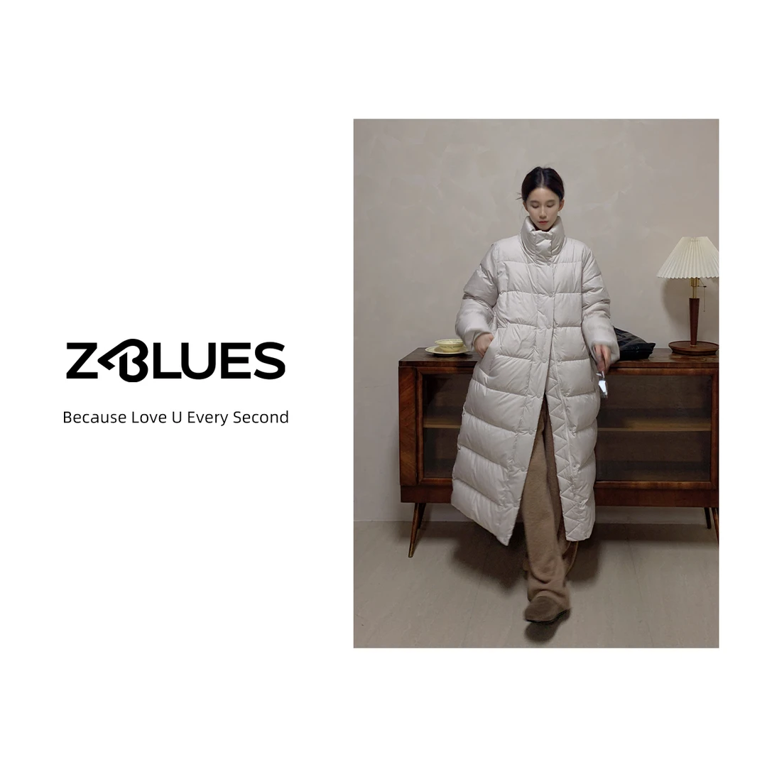 Z.blues【时髦细节控】大绒朵鹅绒 L*LU同源面料羽绒服YZAK1597