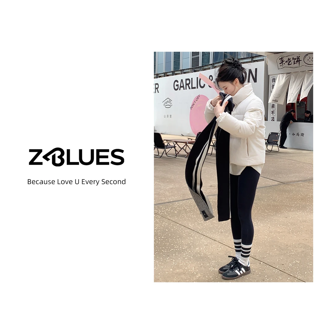 Z.blues【白露落霜】短款立领灯芯绒面包羽绒服YZXGW038