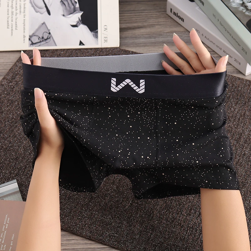 个性星空男士内裤男棉质运动男生平角裤潮流运动底裤男款四角短裤