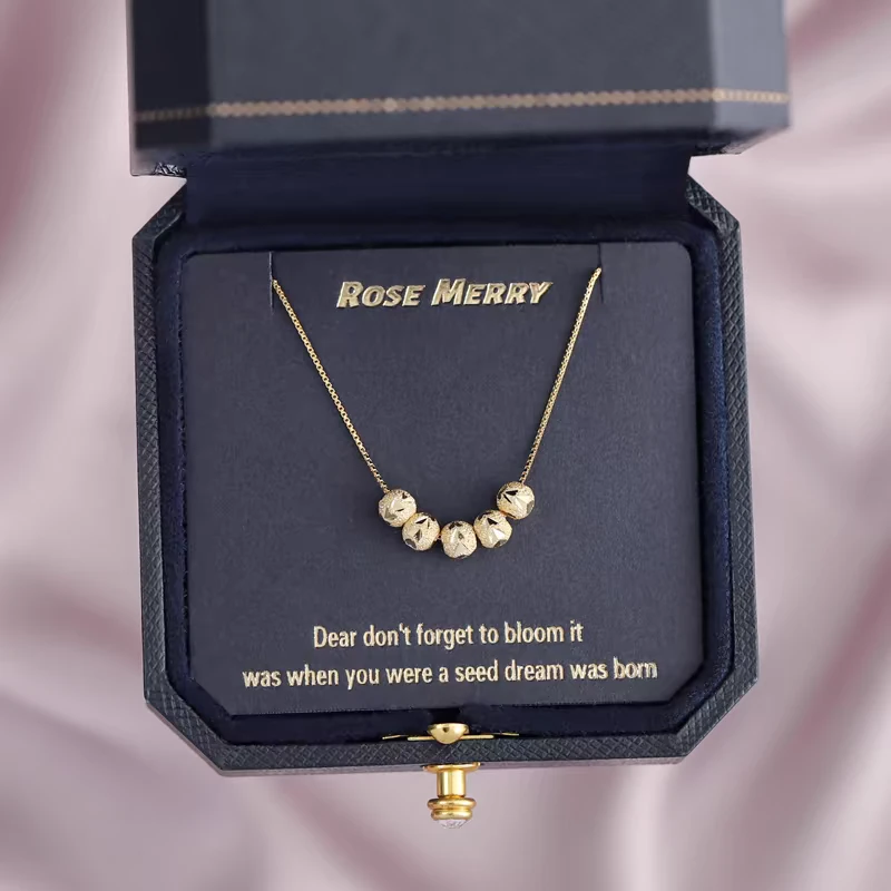 合金项链 五福临门项链轻奢项链