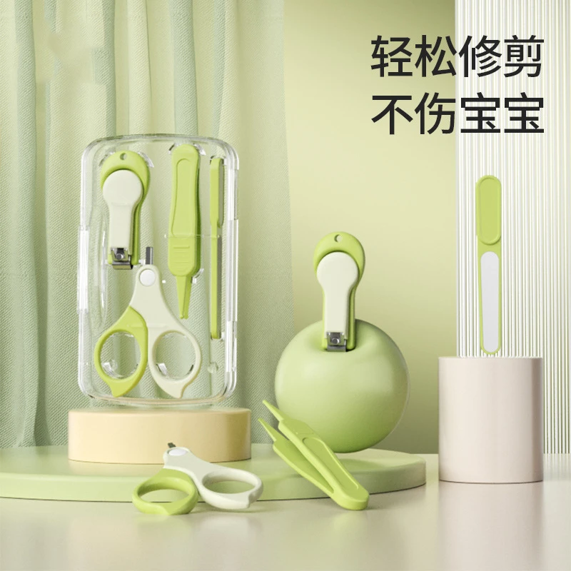 婴儿指甲剪套装安全防夹肉宝宝指甲剪刀钳神器新生专用幼儿童用品