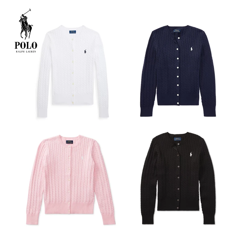 Ralph Lauren拉夫劳伦 女大童 绞花针织开衫 专柜款