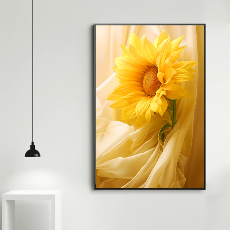 【画为峰】向日葵客厅沙发背景墙装饰画餐厅挂画玄关卧室床头壁画
