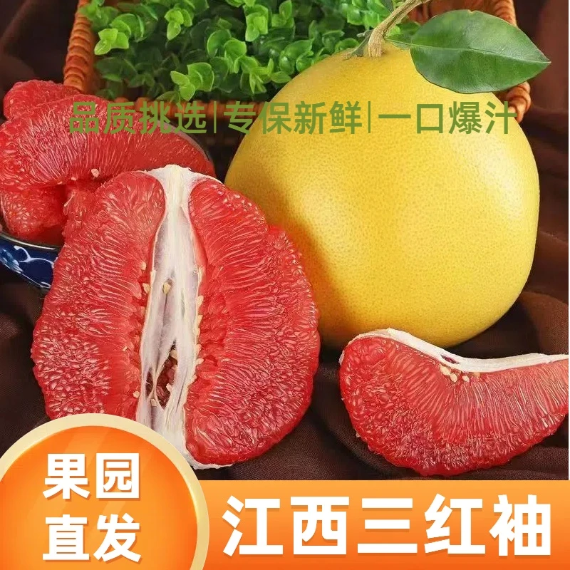 江西正宗三红柚香甜多汁黄金酸甜比例果园直发新鲜现摘时令水果