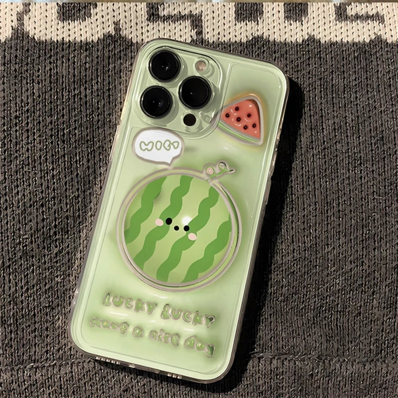 西瓜适用小米苹果15_14_13_12promaxs华为oppo红米vivo手机壳女