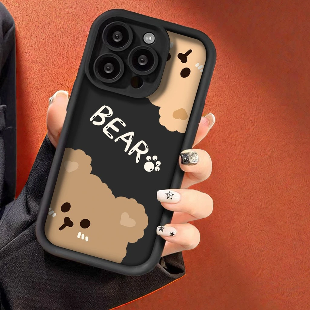 两只可爱熊适用苹果15华为/vivo/oppo小米iPhone14promax手机壳女