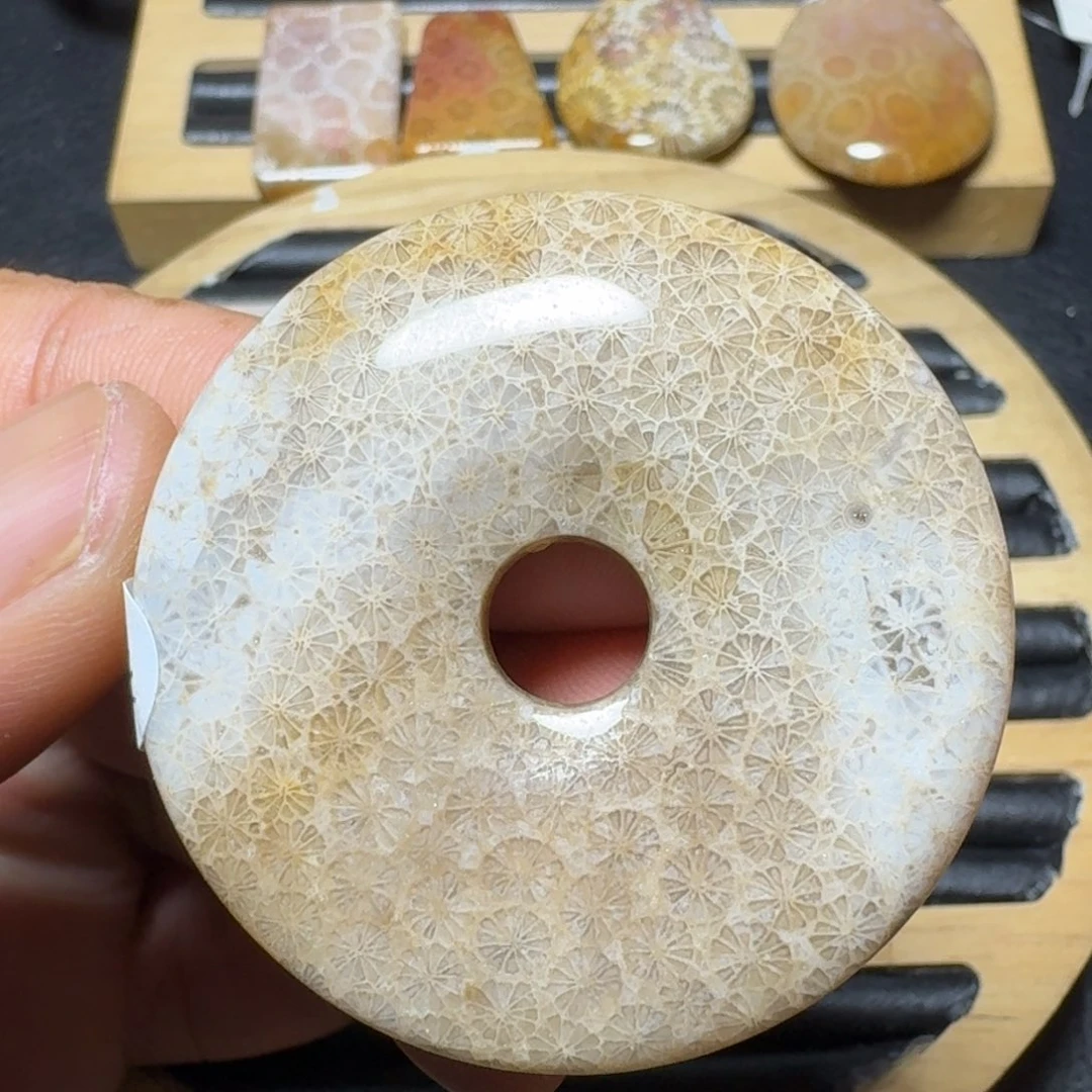 硅化珊瑚（珊瑚玉）纯天然色有机玉石未镶嵌