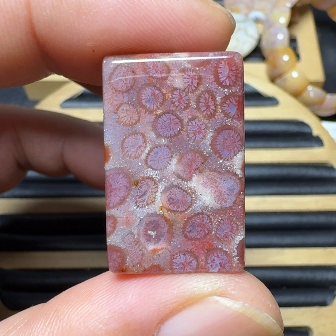 硅化珊瑚（珊瑚玉）纯天然色有机玉石未镶嵌