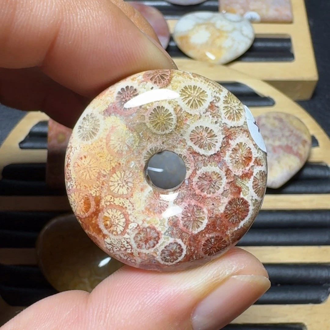 硅化珊瑚（珊瑚玉）纯天然色有机玉石未镶嵌