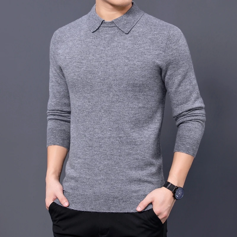 【50%羊毛】反季清仓中年男士羊毛衫毛衣针织衫