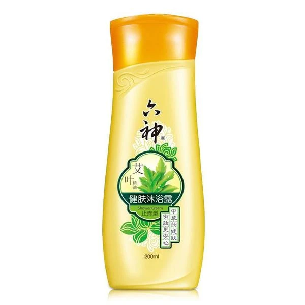 六神艾叶健肤沐浴露(止痒型) 黄色 艾草香 200ml
