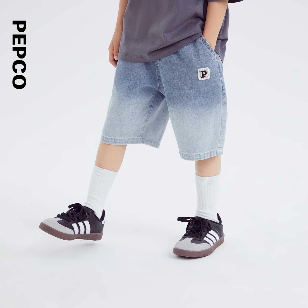 小猪班纳童装2024夏装新款儿童裤子男童休闲牛仔五分裤812422172