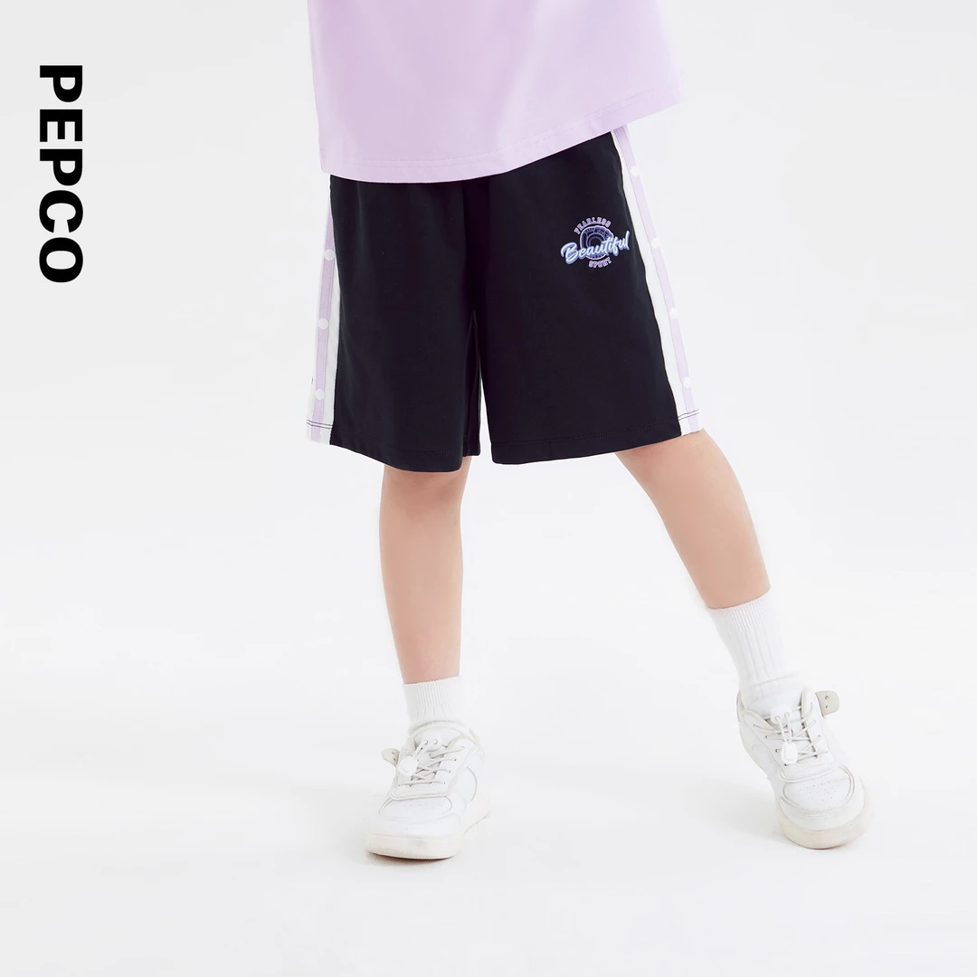 小猪班纳童装夏装新款儿童五分裤中大童女童休闲中裤822422114