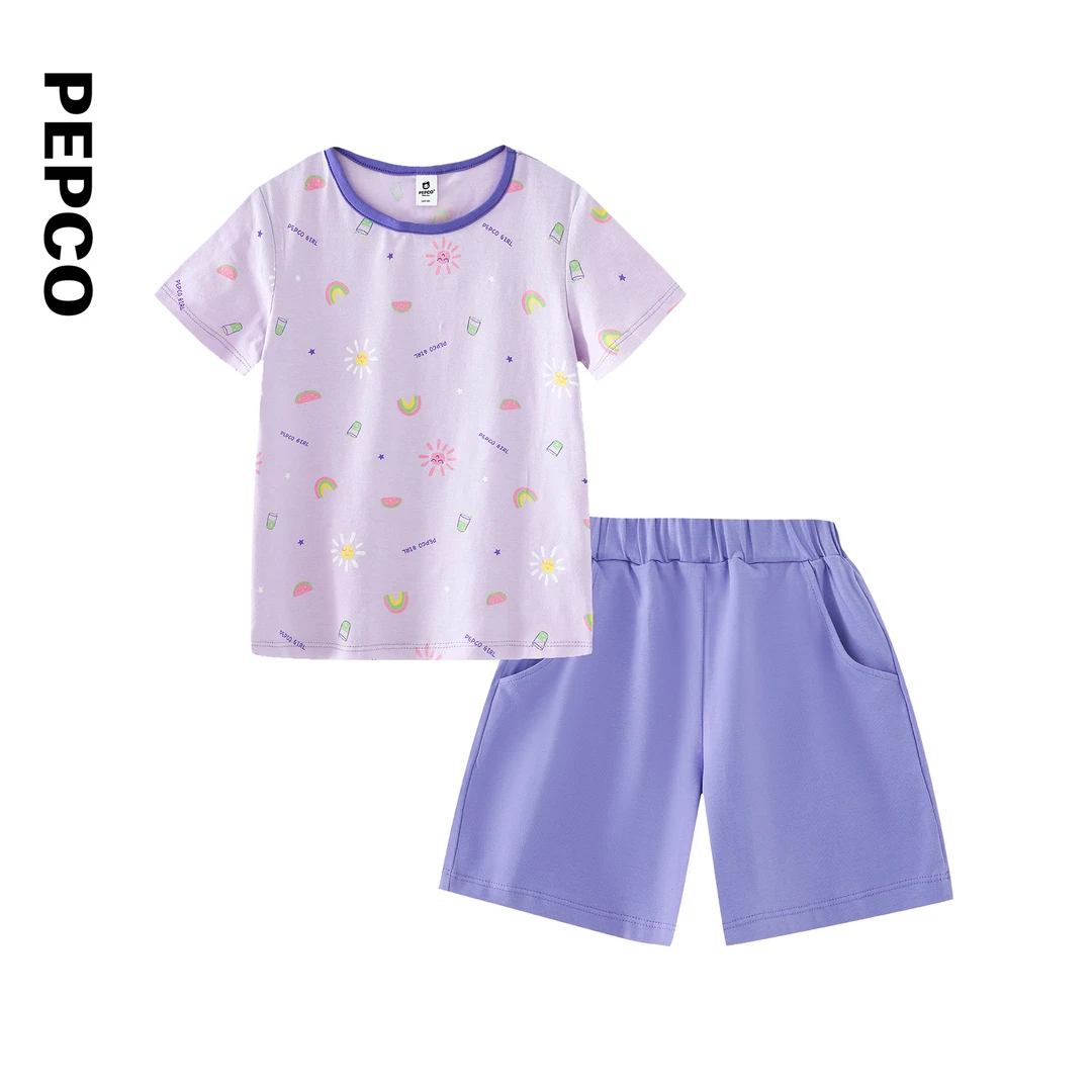 小猪班纳童装新款儿童上衣裤子两件套中大童女童套装潮822326303