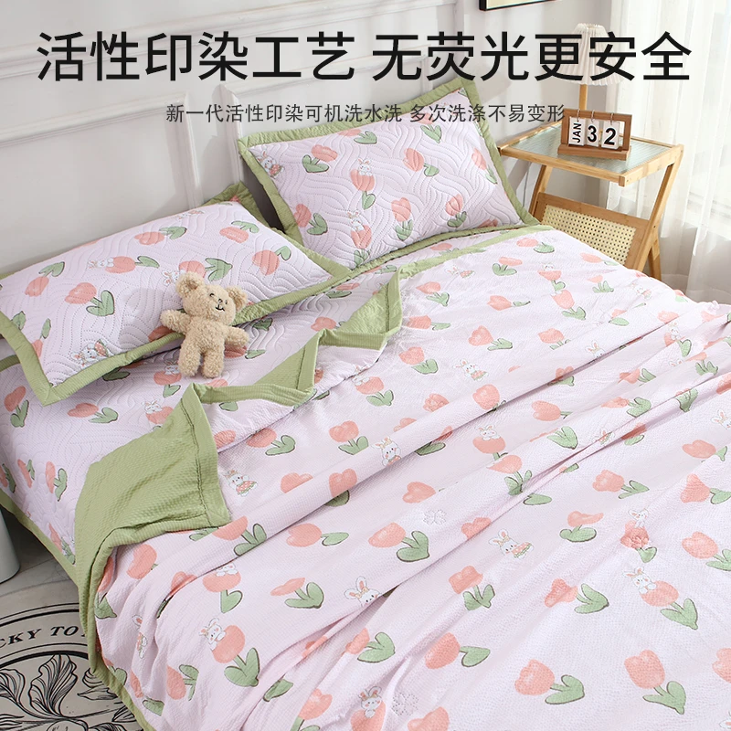 泡泡纱夏凉被双人夏被夏季空调被家用学生宿舍单人被子卡通儿童被